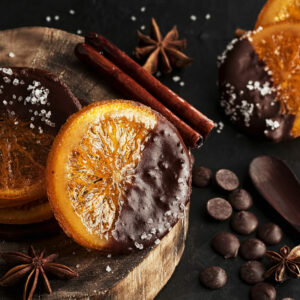 chocolade & sinaasappelsnoepjes